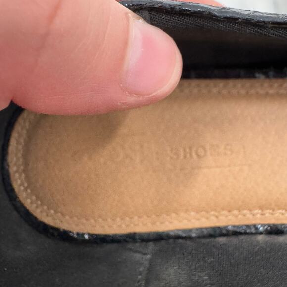 Asos Design faux leather pointed toe flats - Picture 2 of 8